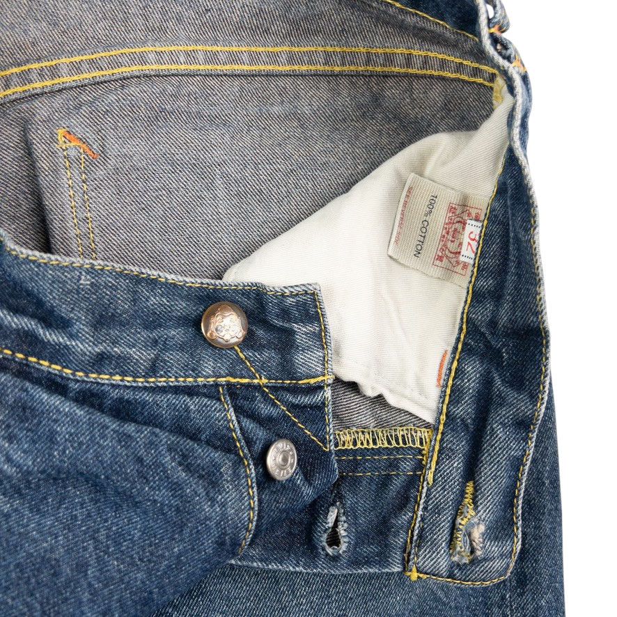 Vintage Evisu Double Wheat Gull Embroidered Japanese Denim Jeans Size W30