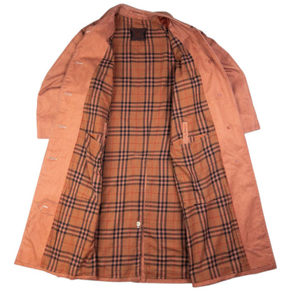 Vintage Burberry Nova Check Lined Trench Jacket Womens Size XL