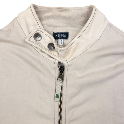 Vintage Armani Jeans Embroidered Zip Up Sweatshirt Size M