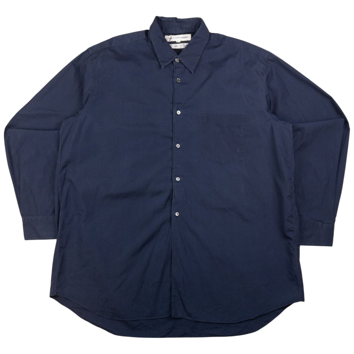 Vintage Comme Des Garçons SHIRT Button Up Padded Shirt Size L