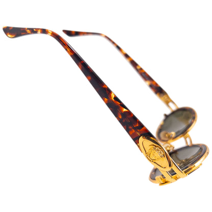 Vintage 90s Gianni Versace Tortoise Shell Sunglasses | O/S, Tortoise Shell