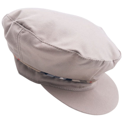 Vintage 80s Burberry Newsboy Hat Size M | O/S, Beige