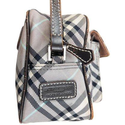 Vintage 2000s Burberry Blue Label Nova Check Crossbody Bag | O/S, Blue