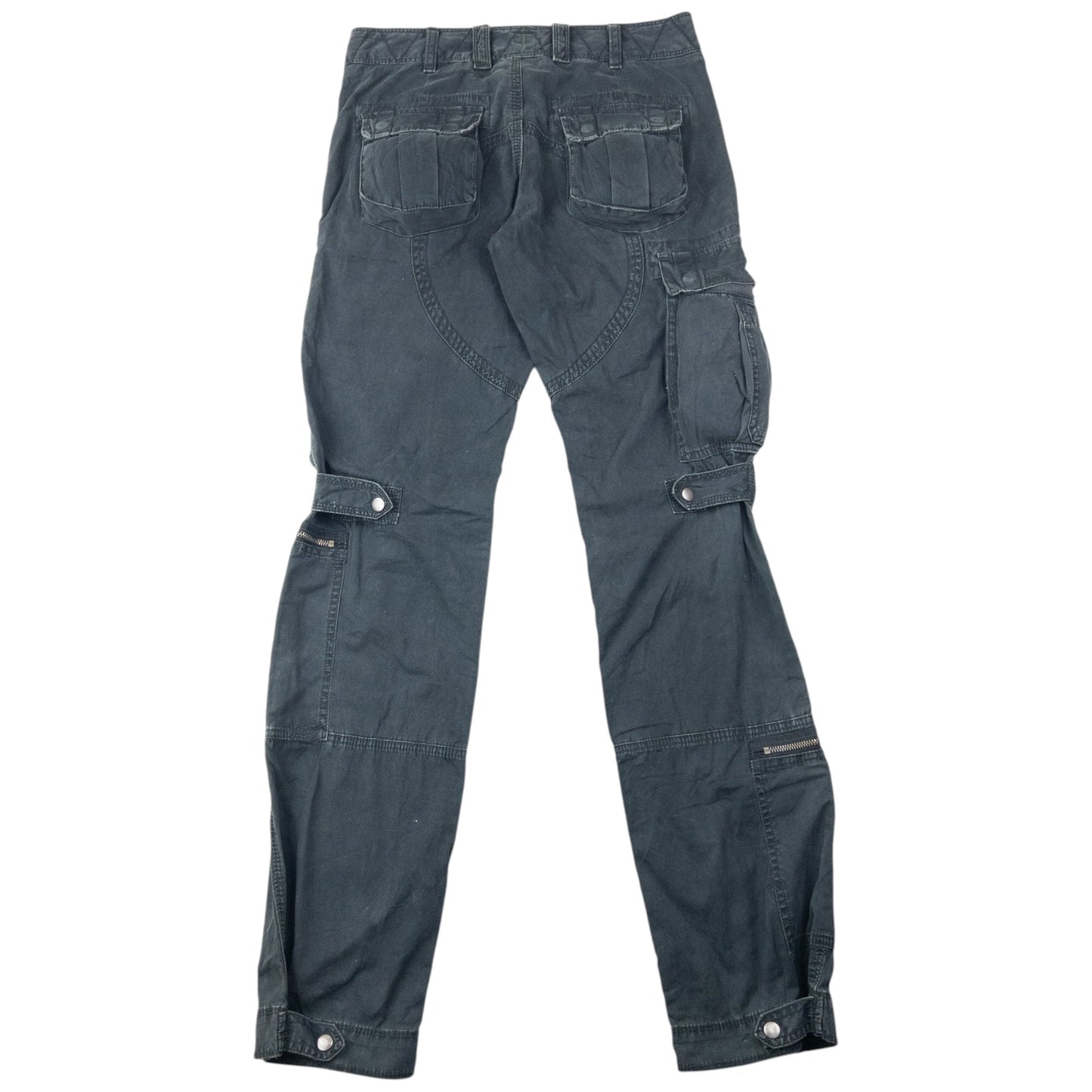Vintage 2000s Ralph Lauren Cargo Trousers Size W31 | W31, Black