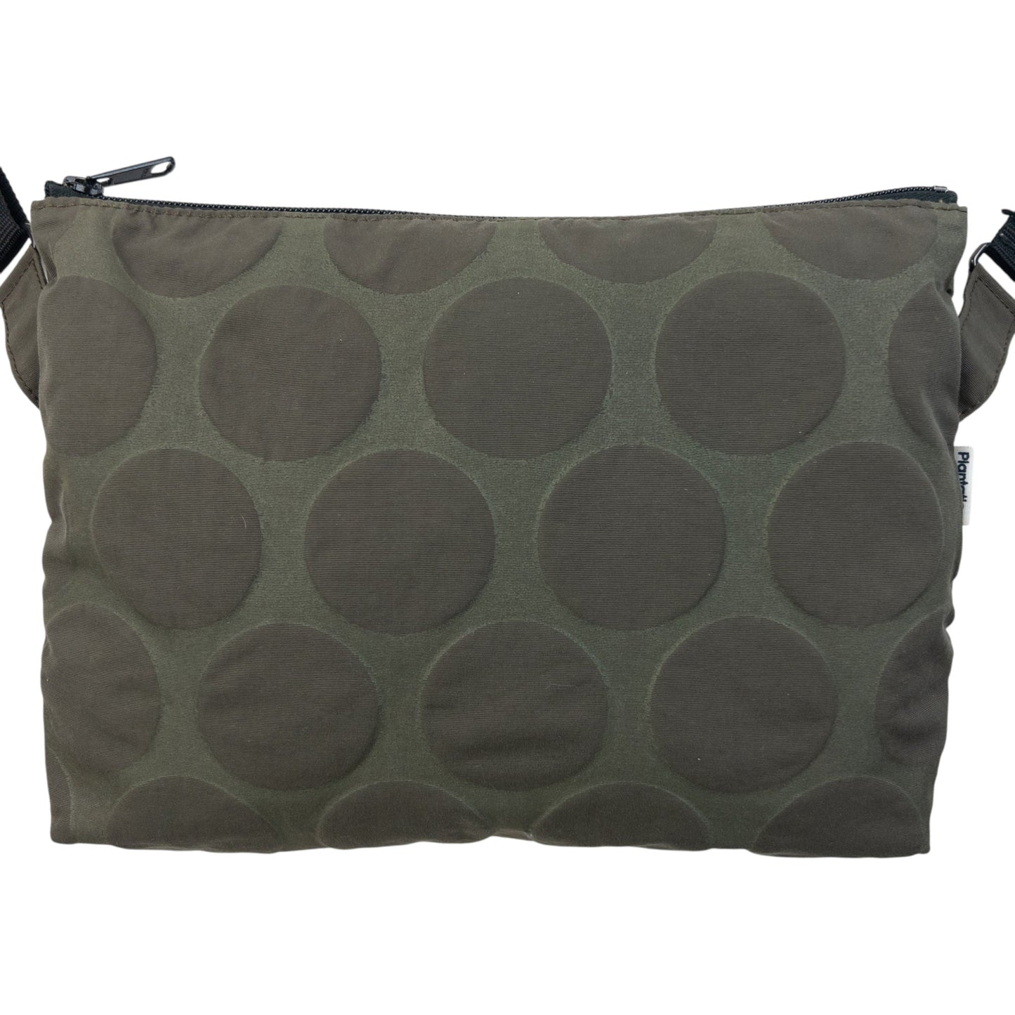 Vintage 2000s Plantation By Issey Miyake Polka Dot Crossbody Bag | O/S, Grey