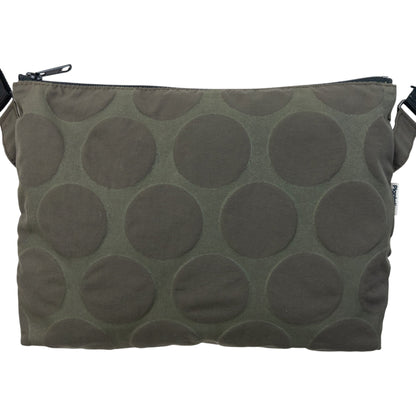Vintage 2000s Plantation By Issey Miyake Polka Dot Crossbody Bag | O/S, Grey