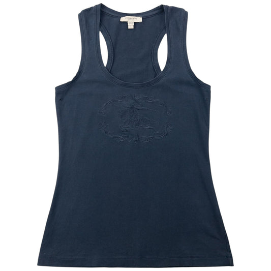 Vintage 2000s Burberry Embroidered Vest Top Womens Size S