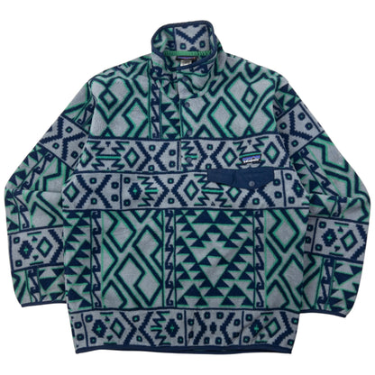 Vintage Patagonia Aztec Snap T Button Fleece Sweatshirt Size S