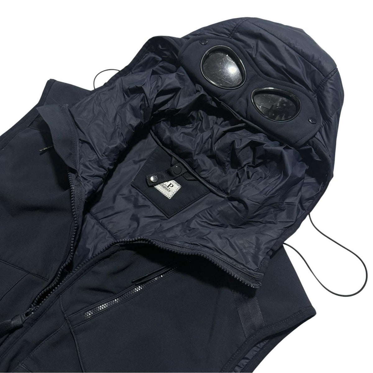 CP Company Goggle Down Gilet | XL, Navy