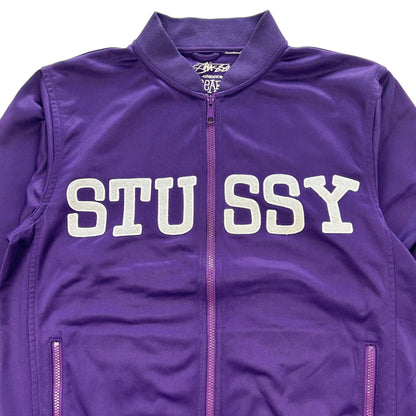 Vintage Stussy Spellout Track Jacket Size M
