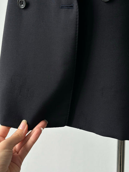 Burberry 1990s Wool Mohair Double Breasted Blazer - L/XL