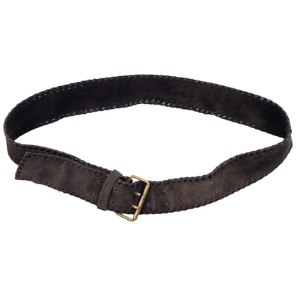 Vintage 2000s Miu Miu Suede Leather Belt Size L | O/S, Brown