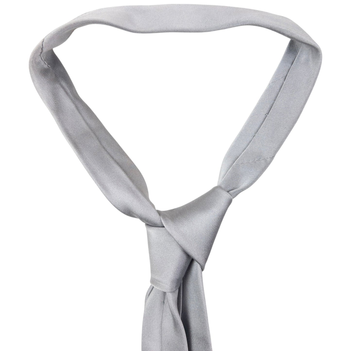 Vintage 2000s Prada Skinny Silk Tie | O/S, Grey