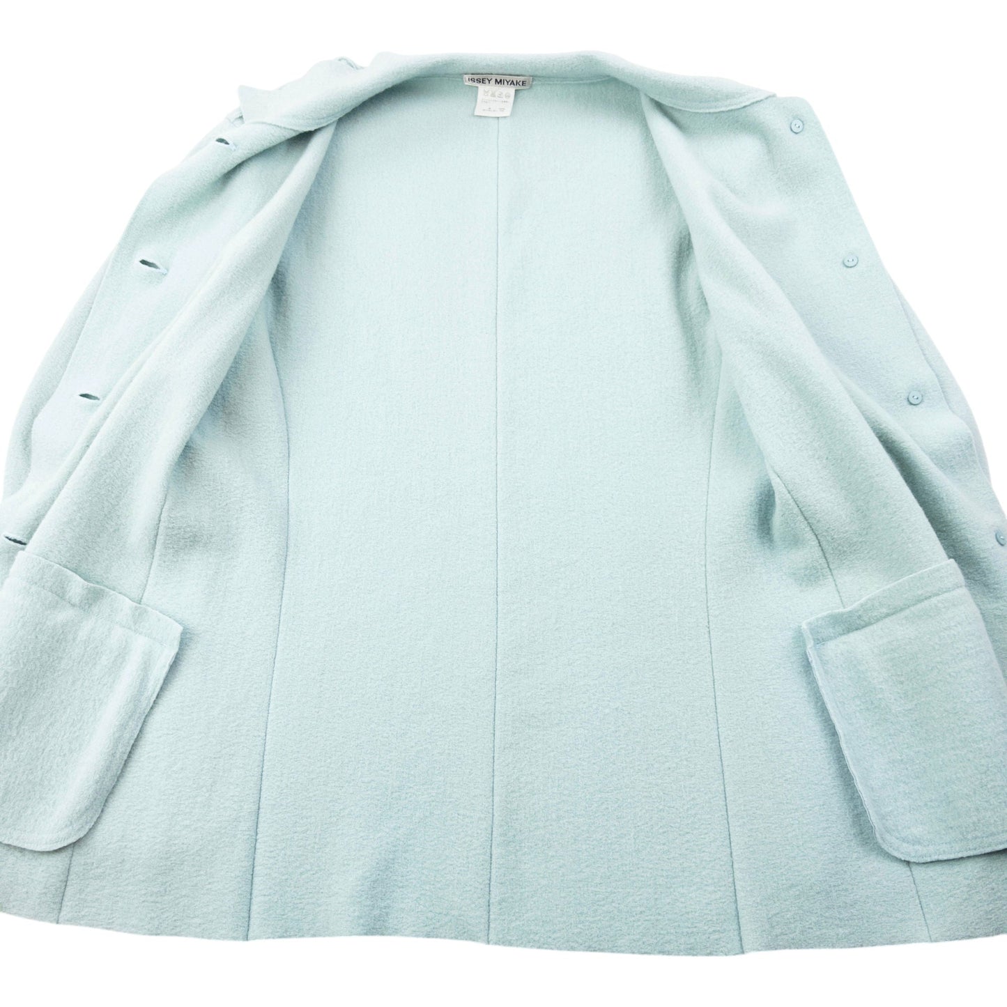 Vintage 90s Issey Miyake Button Up Jacket Womens Size M | Medium, Blue