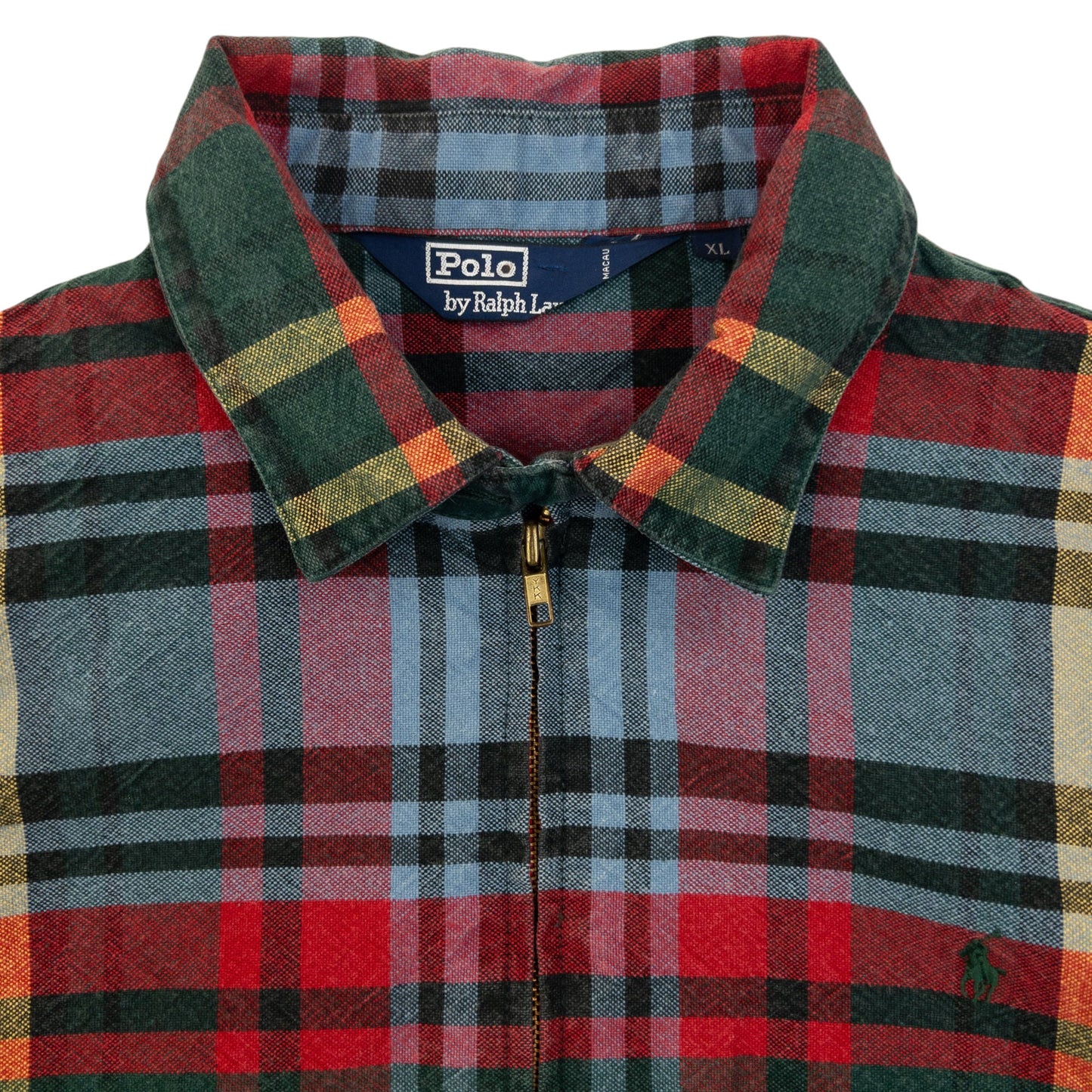 Vintage 90s Polo Ralph Lauren Checkered Jacket Size XL | XL, Red