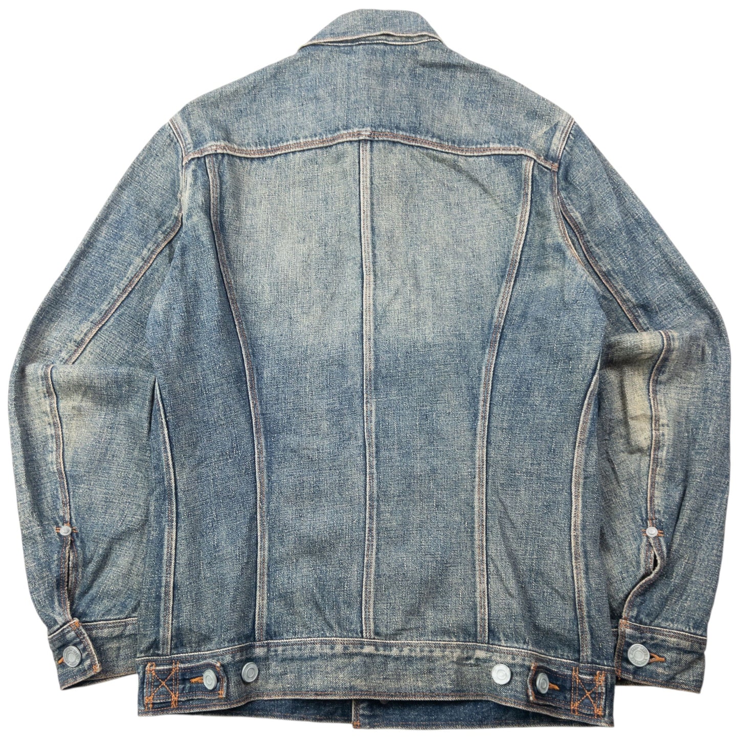 Vintage 2000s Levi's Button Up Denim Jacket Size S | Small, Beige
