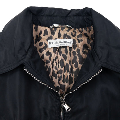 Vintage 2000s Dolce & Gabbana Leopard Print Lined Jacket Womens Size L