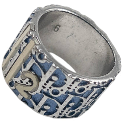Vintage 2000s Dior Monogram Number Ring | O/S, Blue