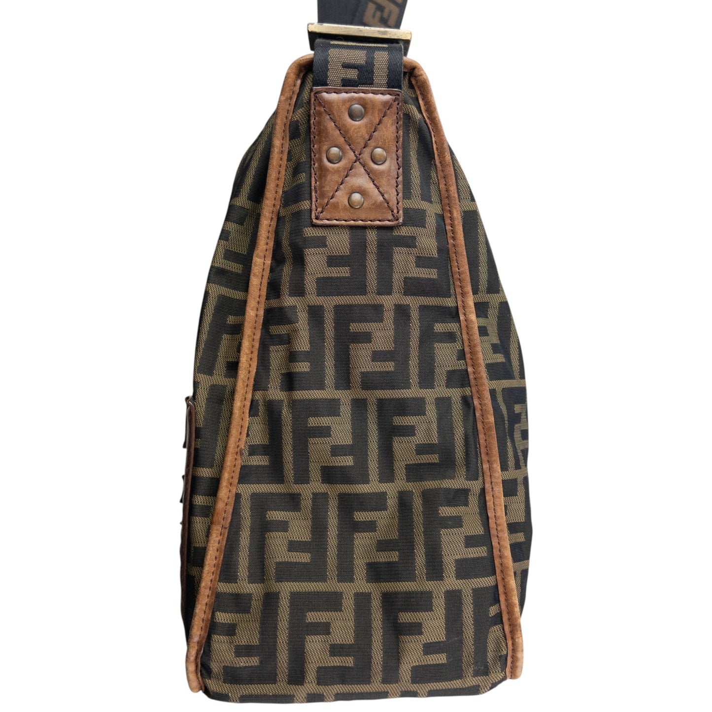 Vintage 2000s Fendi Monogram Crossbody Bag | O/S, Brown