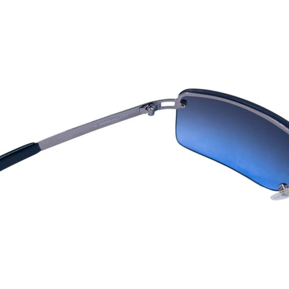 Vintage 2000s Burberry Rimless Sunglasses | O/S, Blue