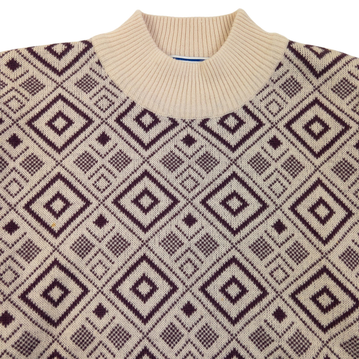 Vintage 80sYSL Yves Saint Laurent Pattern Wool Knit Jumper Size S | Small, Multicoloured