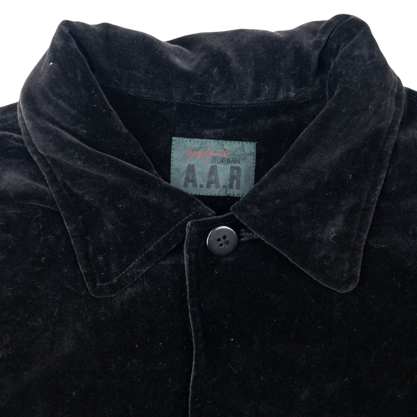 Vintage 90s Yohji Yamamoto D'Urban A.A.R Velour Jacket Size S | Small, Black