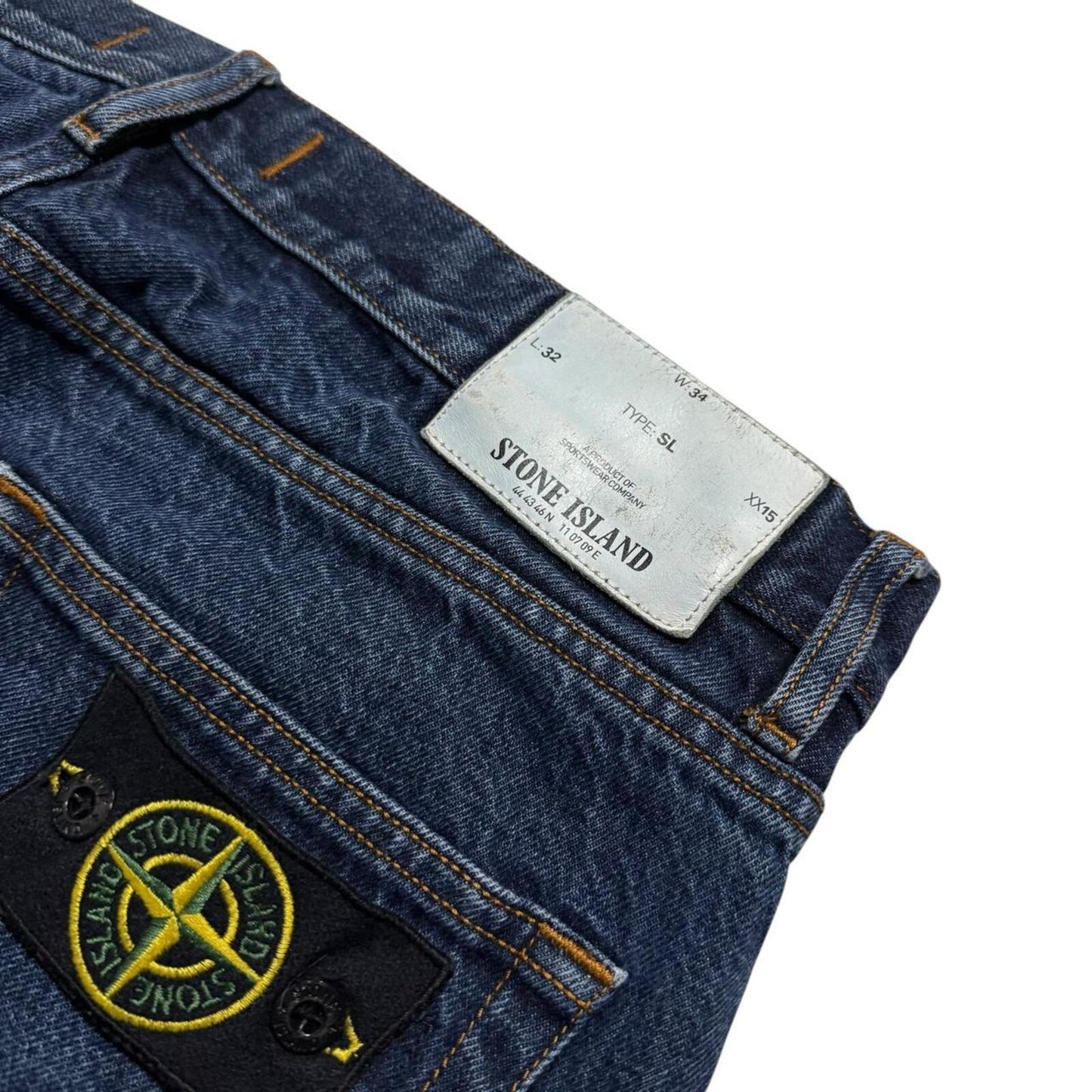 Stone Island Denim Jeans | W34, Dark Blue