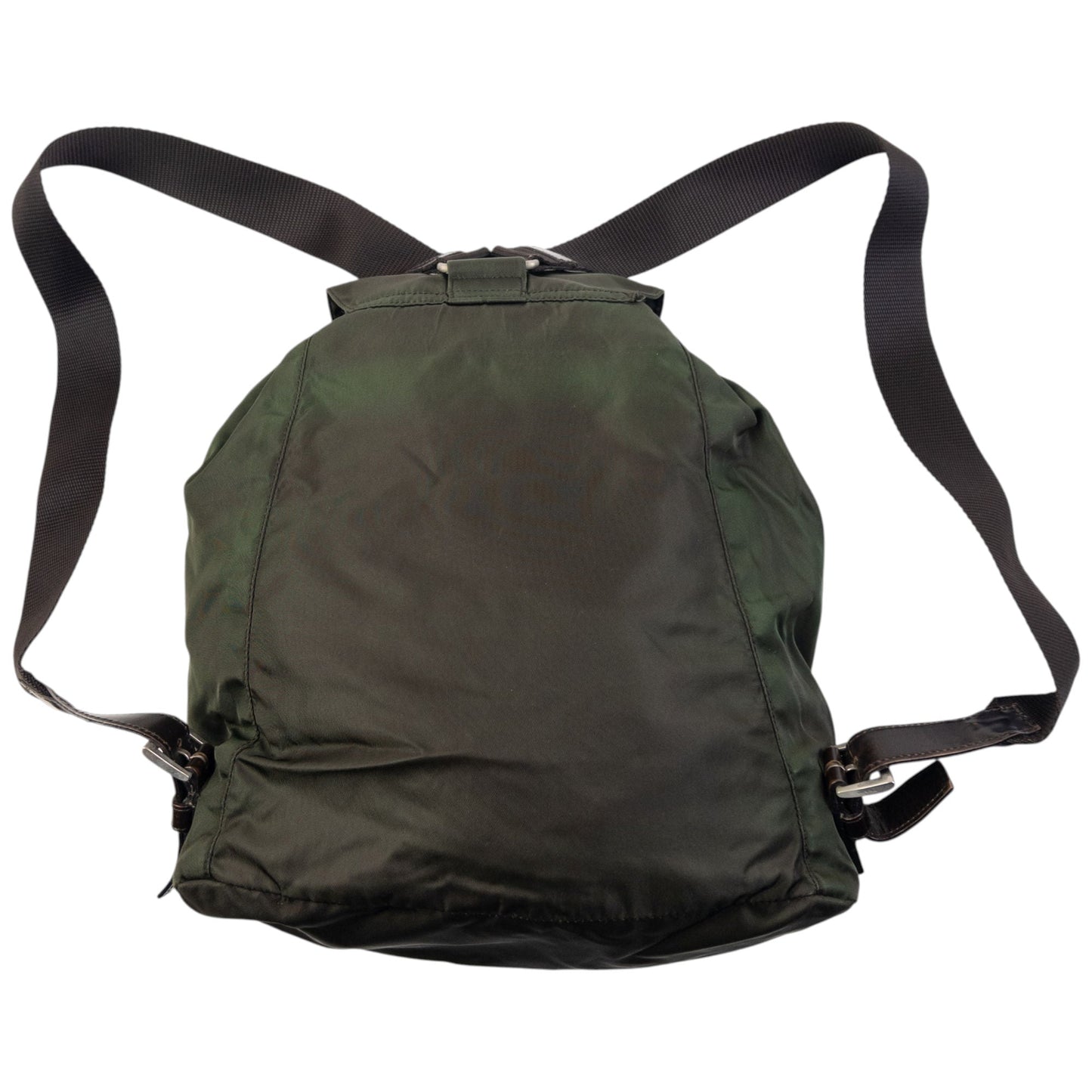 Vintage 2000s Prada Bucket Backpack | O/S, Green
