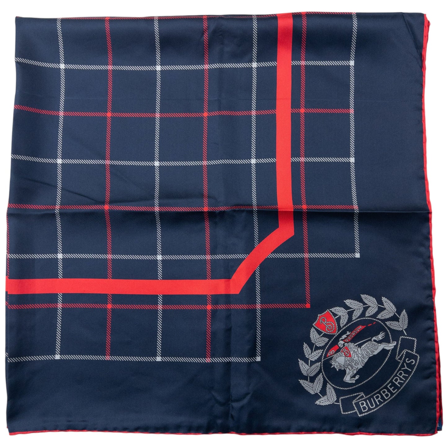 Vintage Burberry Nova Check Silk Scarf