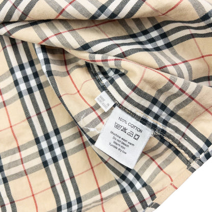 Vintage Burberry Nova Check Long Sleeve Button Up Shirt Size S