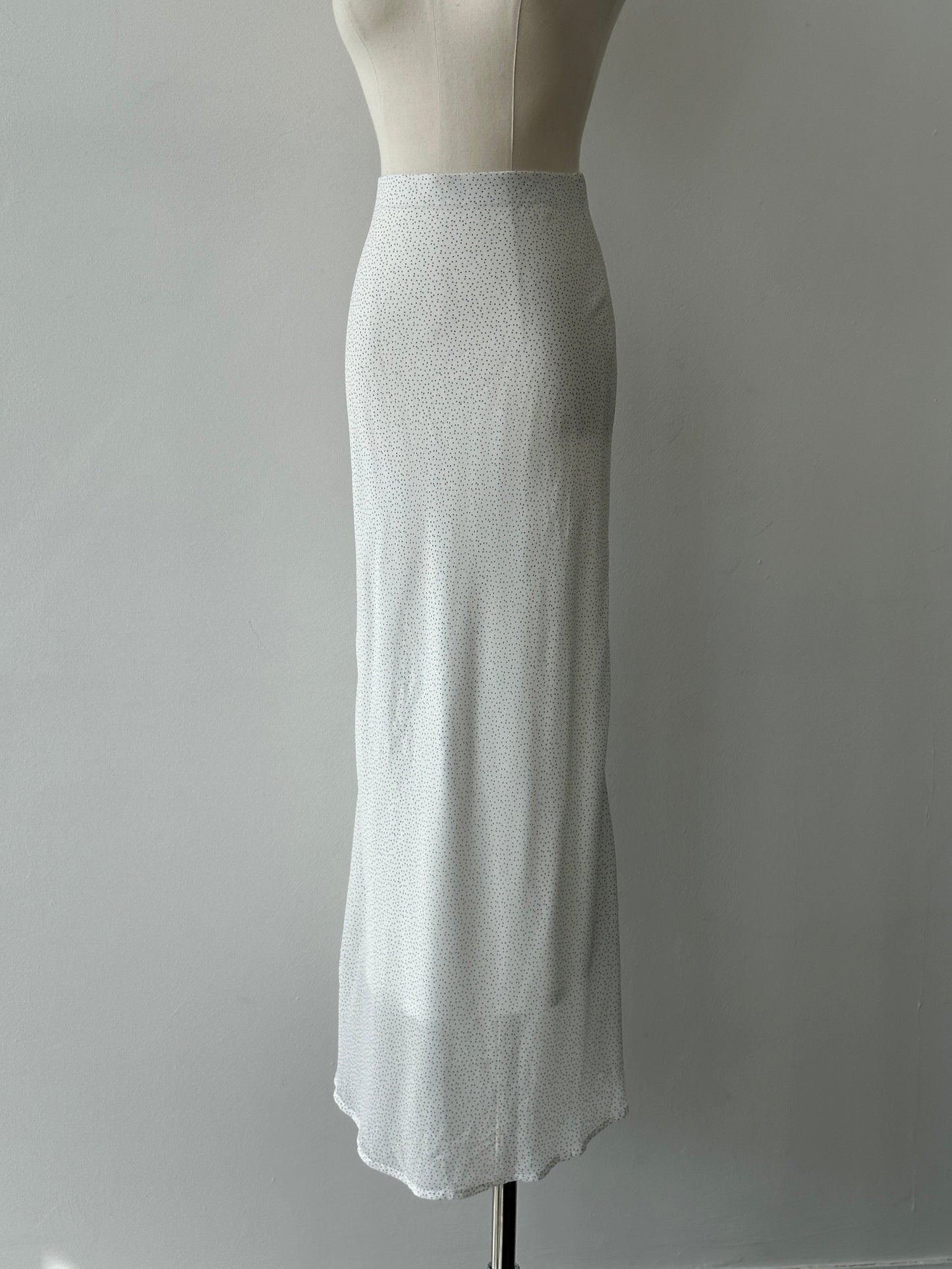 Vintage 2000s Polka Dot Midi Skirt - W24