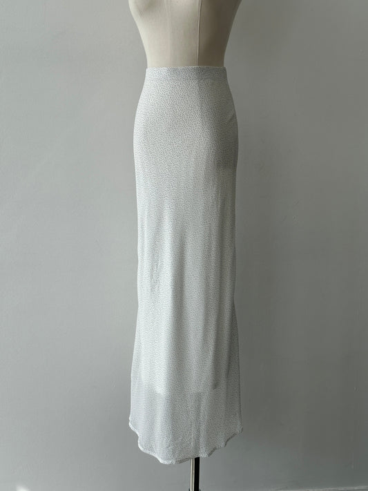 Vintage 2000s Polka Dot Midi Skirt - W24
