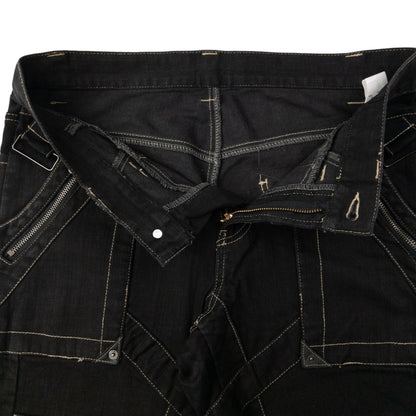 Vintage PPFM Multi Zip Denim Jeans Size M