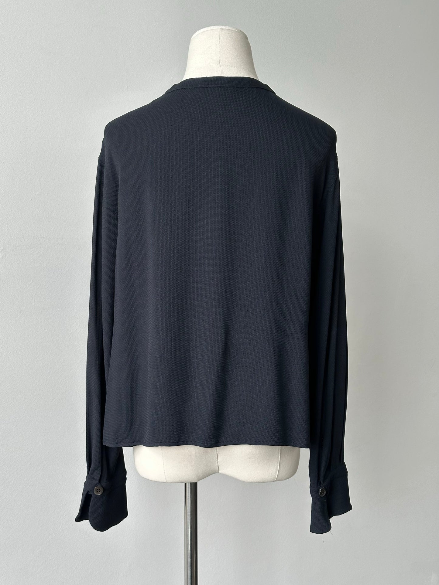 Mani 1990s Button Neck Cropped Top - S-M