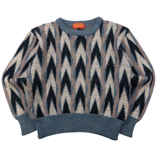 Vintage 80s Marithe + Francois Girbaud Wool Knit Pattern Jumper Womens Size M