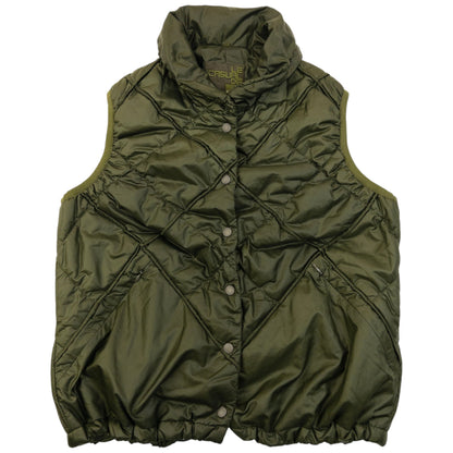 Vintage 2000s Marithe + Francois Girbaud Quilted Gilet Womens Size M | Medium, Green