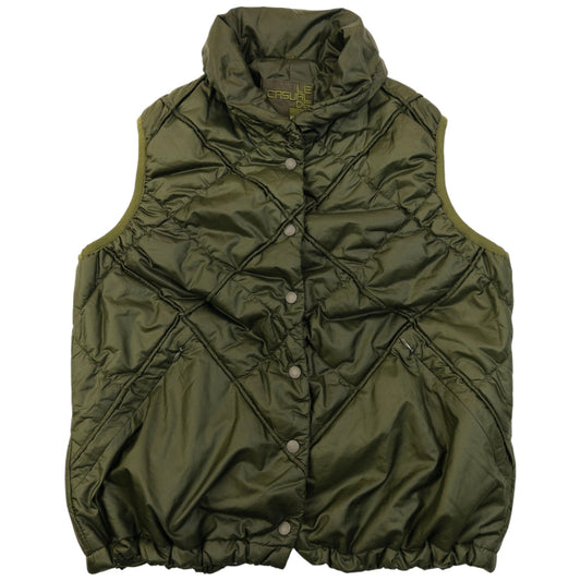 Vintage 2000s Marithe + Francois Girbaud Quilted Gilet Womens Size M | Medium, Green