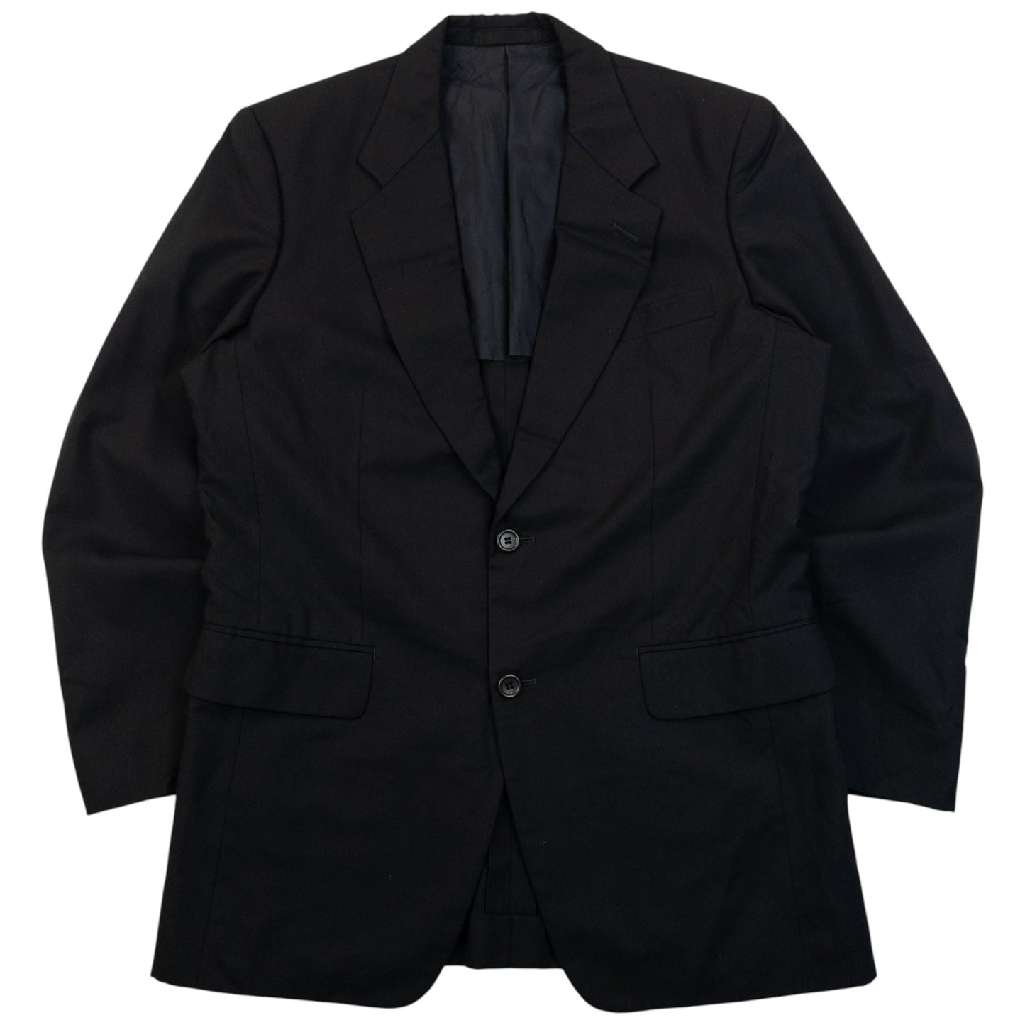 Vintage 2000s Issey Miyake MEN Wool Blazer Jacket Size M | Medium, Black