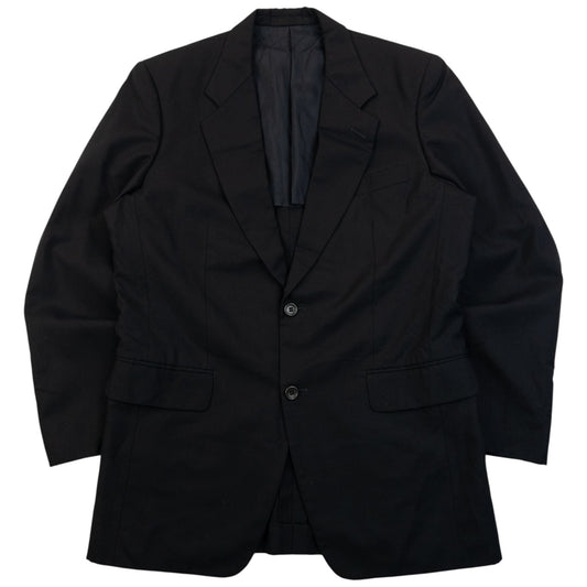 Vintage 2000s Issey Miyake MEN Wool Blazer Jacket Size M | Medium, Black