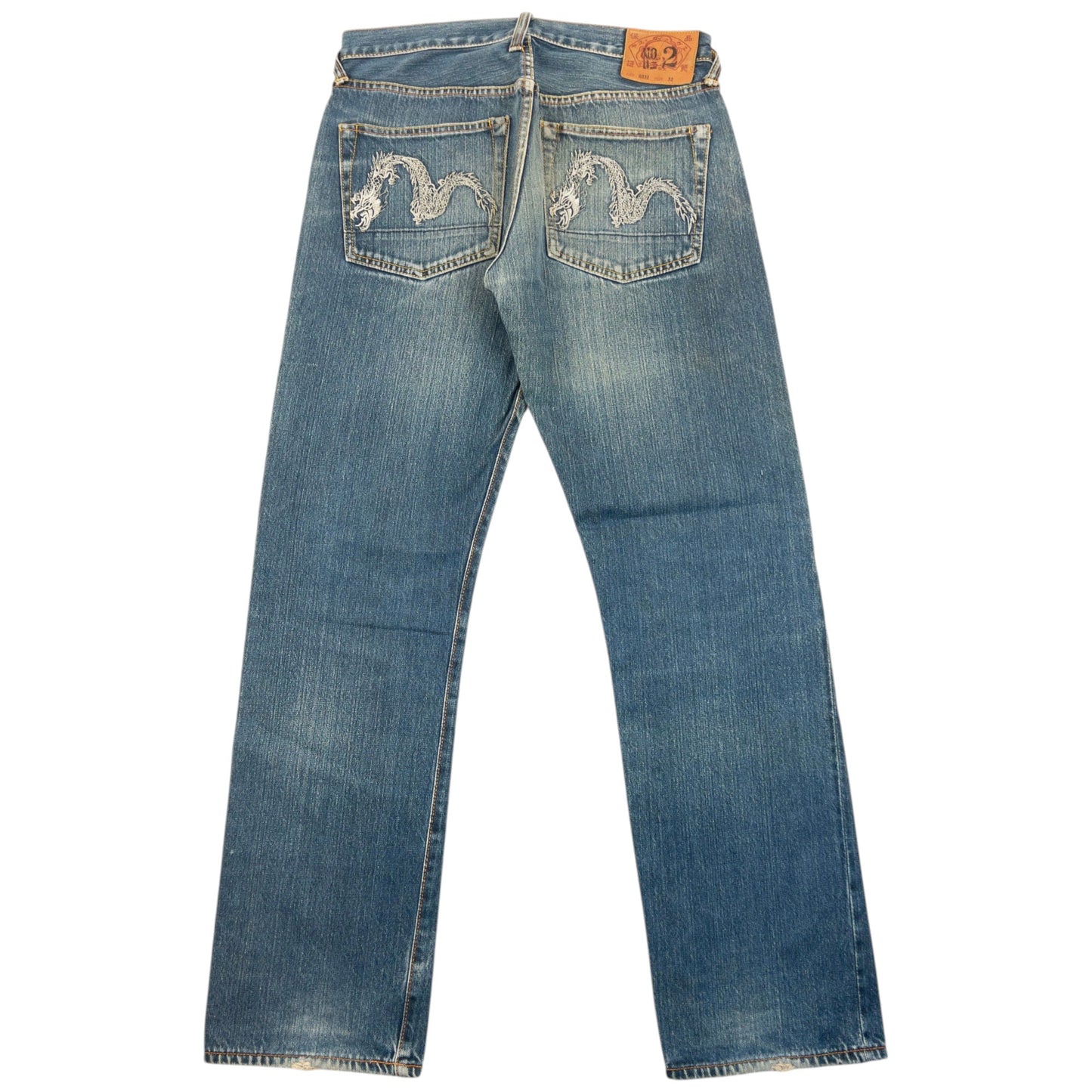 Vintage 2000s Evisu Double Dragon Gull Japanese Denim Jeans Size W31 | W31, Multicoloured