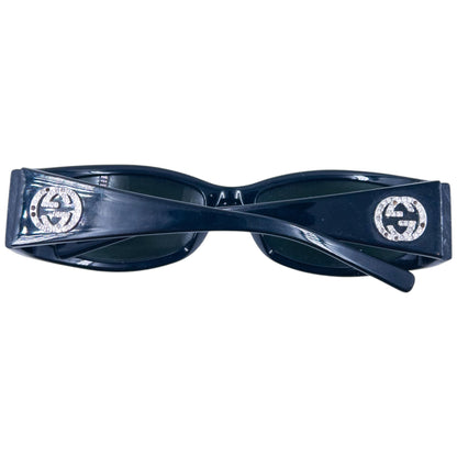 Vintage 2000s Gucci Diamanté Sunglasses | O/S, Black