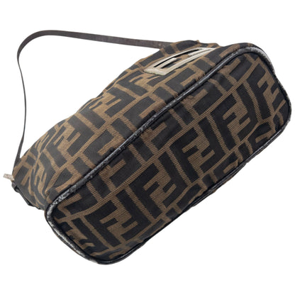 Vintage 90s Fendi Monogram Baguette Shoulder Bag | O/S, Brown