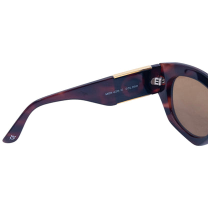 Vintage 90s Gianni Versace Tortoise Shell Medusa Sunglasses | O/S, Brown
