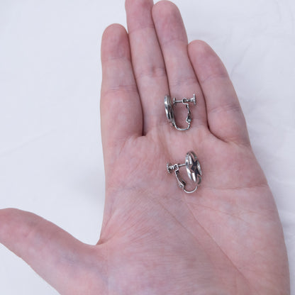 Vintage 2000s Dior By John Galliano Star Cut-Out Clip-On Earrings | O/S, Blue
