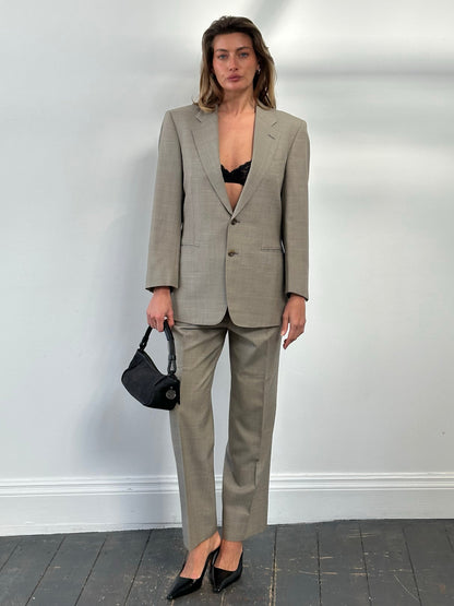 Burberry 1990s Pure Wool Single Breasted Suit - M/W32