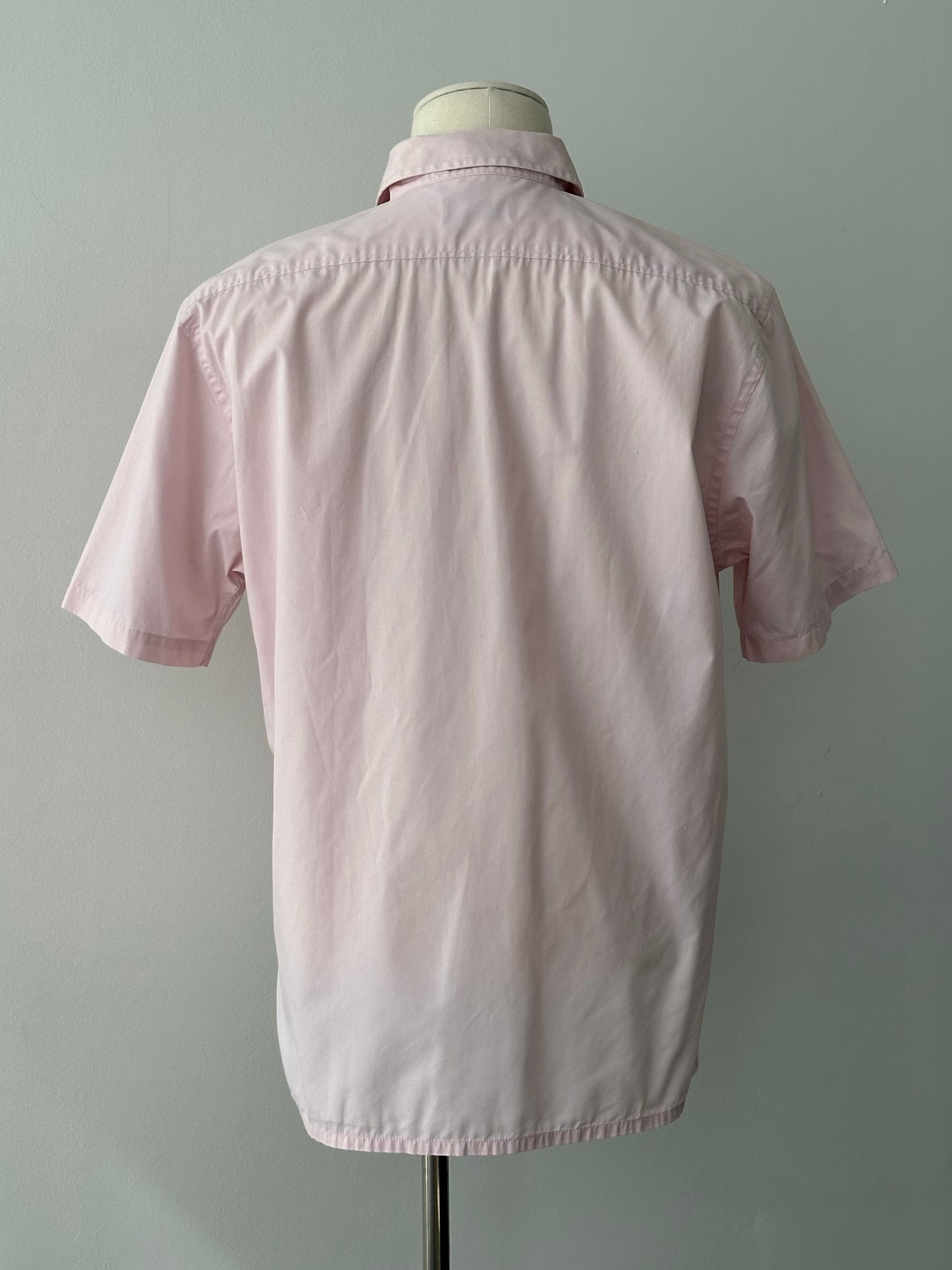 Yves Saint Laurent 1990s Cotton Short Sleeve Shirt - M-L