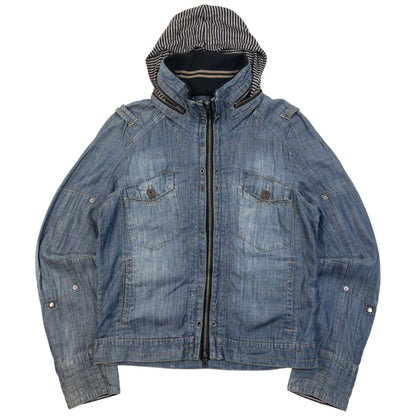 Vintage 2000s PPFM Lightweight Denim Jacket Size S | Small, Blue