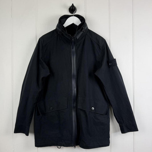 Stone Island Ghost Piece Weather Proof Cotton Parka Navy (M) | Medium, Multicoloured