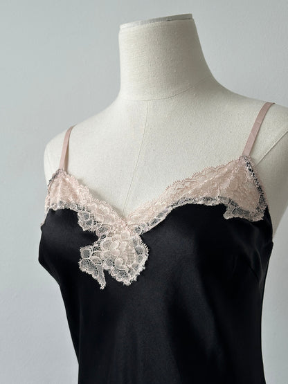 Victoria's Secret 2000s Lace Satin Mini Dress - S