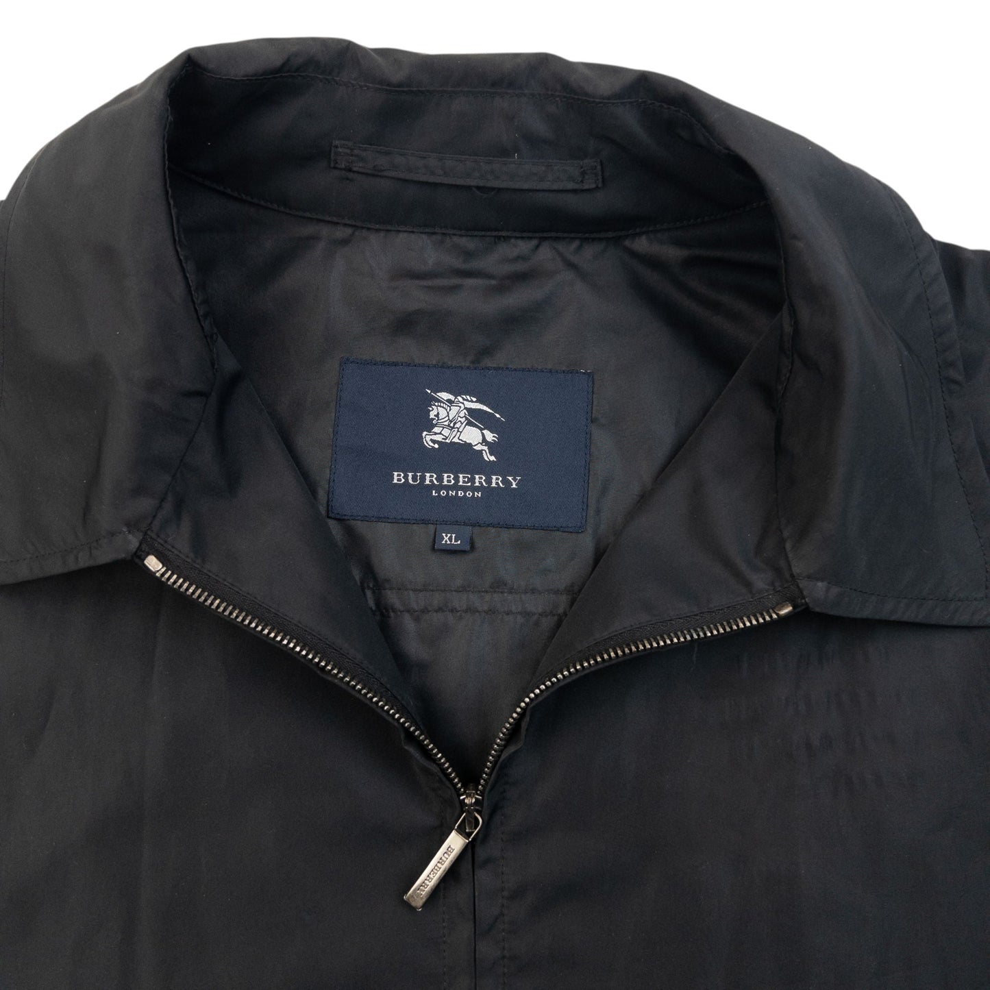 Vintage 2000s Burberry Lightweight Packable Backpack Jacket Size XL | O/S, Black
